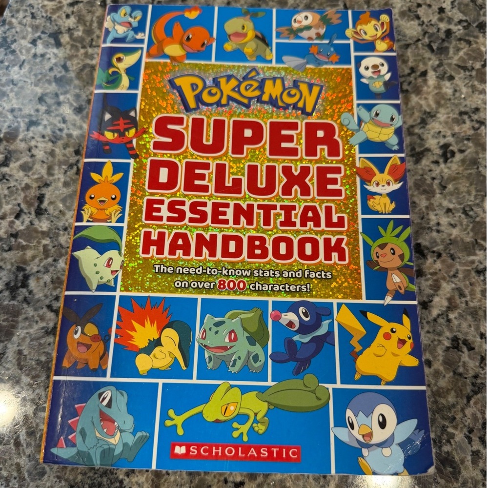 Pokemon Super Deluxe Essential Handbook 2018 Scholastic Over 800 Characters